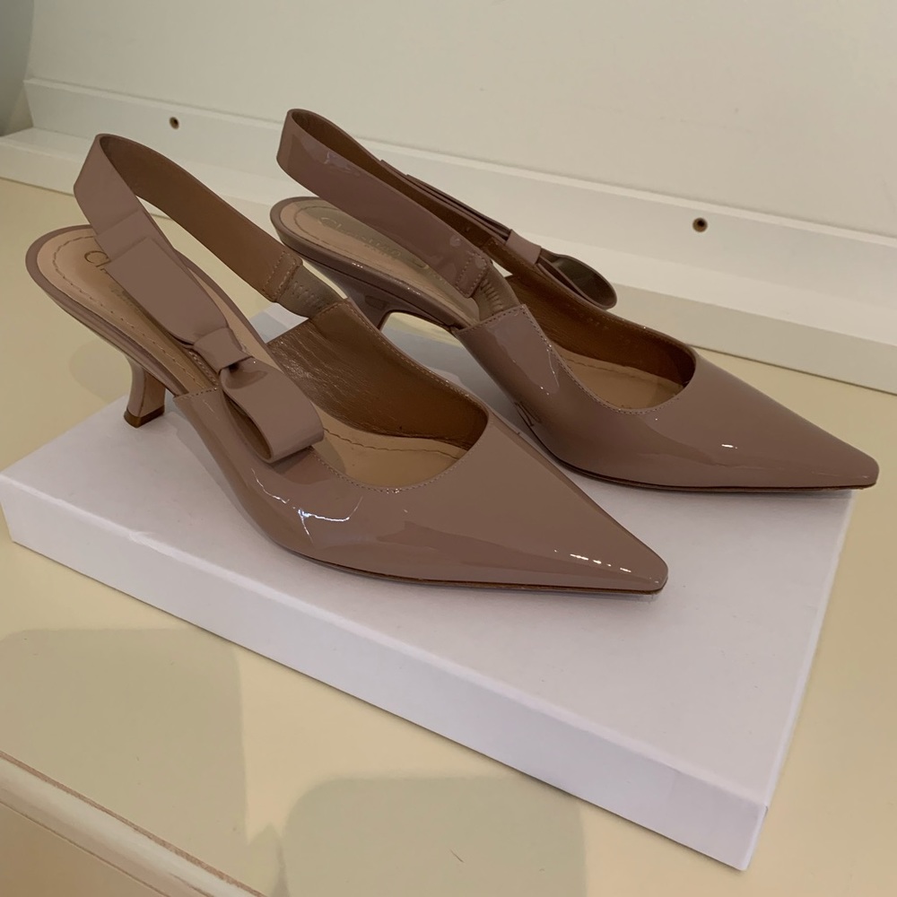 COPY - Dior kitten heels - 2.5 inch heel. Powder pink.